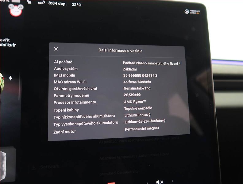 Tesla Model 3 (2023) Standard Range 60kWh, SoH 95% - fotka 28 z 31