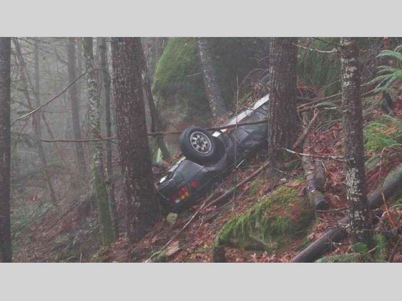 Kradené Porsche 924 v lesích u Oregonu.