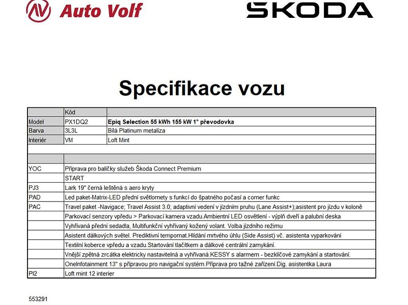 Škoda Epiq Edice Start (Selection) 55kWh - fotka 2 z 30