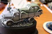 Opel Blitz s Citroënem na korbě.