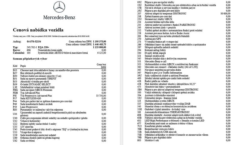 Mercedes-Benz EQA 250 +, 1.majitel, CZ - fotka 16 z 17