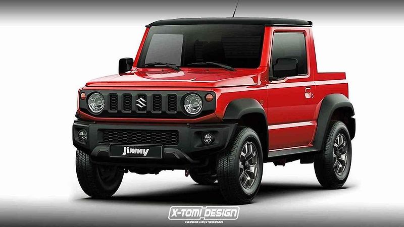 Neoficiální ilustrace Suzuki Jimny ve variantě kabrioletu.