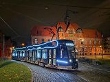 Ostravská sváteční tramvaj.