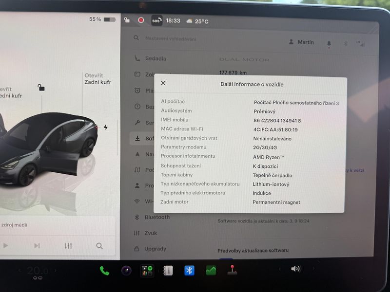 Tesla Model 3 (2022) LR, 93 %, tažné, Ryzen, Matrix - fotka 28 z 30