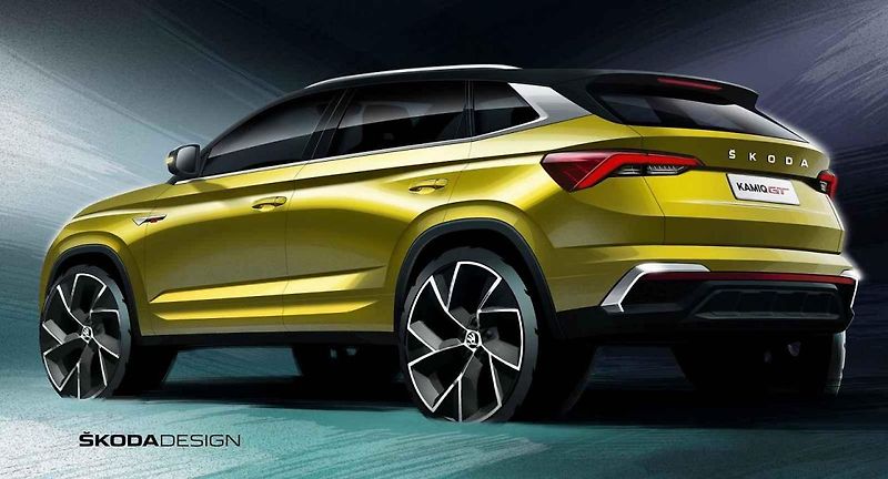 Škoda Kamiq GT je delší a má dynamičtější tvar.