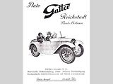 Reklama na automobil značky Gatter z roku 1932.