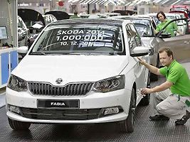 Škoda poprvé v historii vyrobila milion vozů za rok.