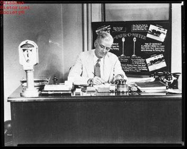 Za vznikem parkovacích automatů stál novinář a vydavatel novin Carl C. Magee., zdroj: Wikimedia Commons, Oklahoma Historical Society