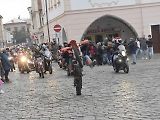 Štědrodenní motorkářská vyjížďka se srazem na Karlově náměstí v Kolíně.