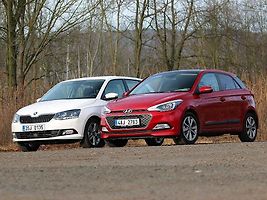 Škoda Fabia a Hyundai i20 (zleva).