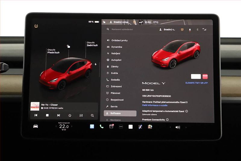 Tesla Model Y (2022) RWD LFP 60kWh, SoH 95% - fotka 17 z 19