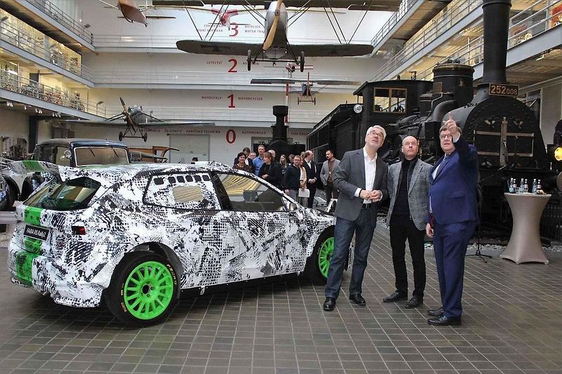 Z předání vozu Škoda Fabia RS Rally2 do sbírky Národního technické muzea v Praze.