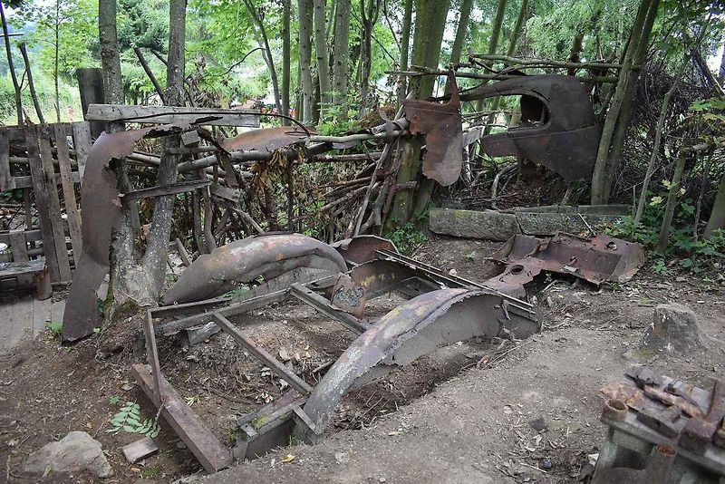 Muzeum vykopávek ve vesnici Vysoká u Hanušovic.