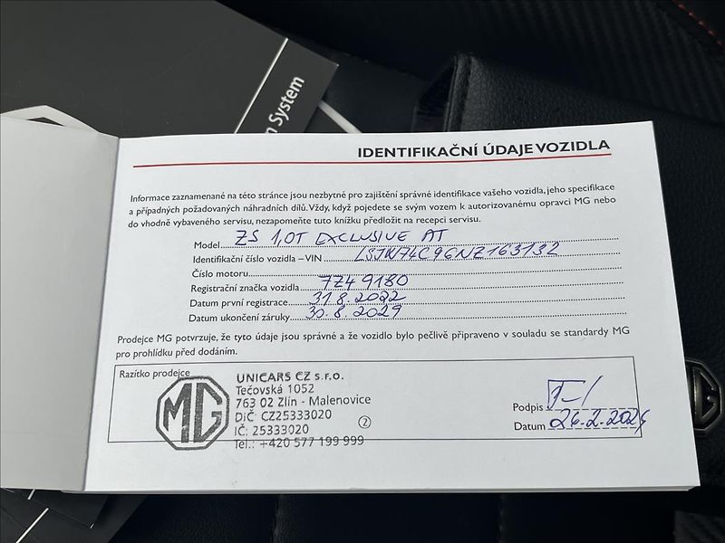 MG ZS 1,0 T  Exclusive AT - fotka 23 z 26