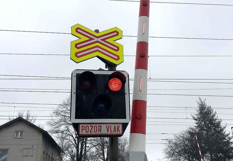 Druhý český chytrý - přestupky automaticky zaznamenávající - železniční přejezd je ve Studénce na Novojičínsku, 14. 3. 2024.