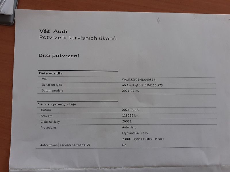 Audi A6 (2021) Avant 2.0 TDi Quattro - fotka 40 z 43
