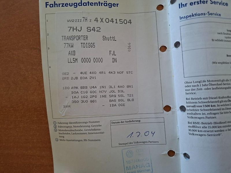 Volkswagen Transporter (2004) 1.9TDI 77kW -9.MÍST-T.Z.-KLIMA - fotka 24 z 31