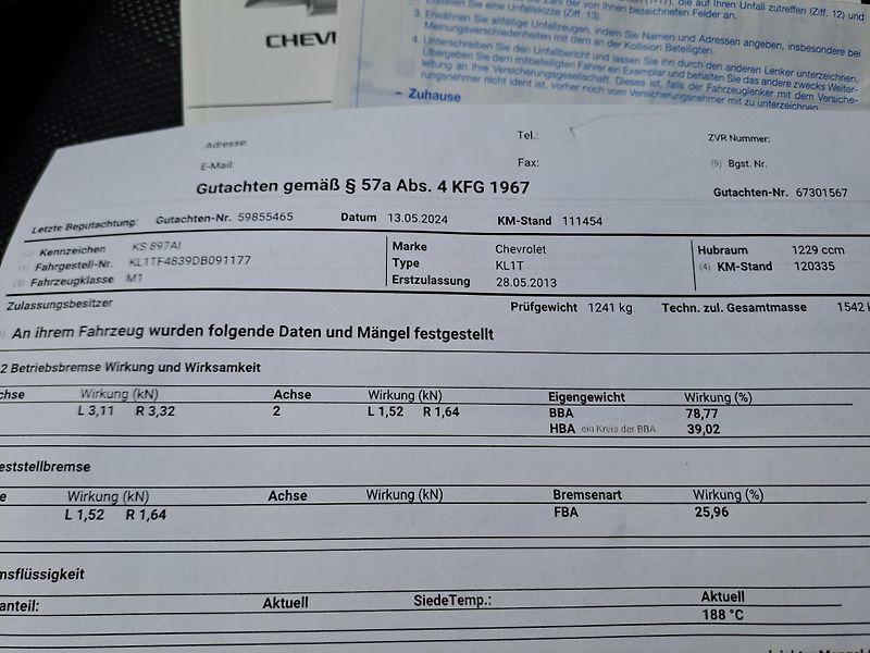 Chevrolet Aveo (2013) 1.2 1.MAJITEL 2xKOLA, SERVISKA - fotka 25 z 29