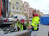 Tak vypadaly hrátky s těžkou silniční technikou na náměstí v Havlíčkově Brodě. Podívejte se