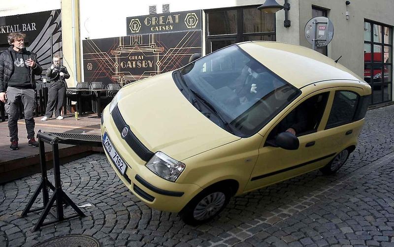 Z natáčení komedie Když se zhasne v Olomouci