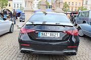 Sraz vozů značky Mercedes na Karlově náměstí v Kolíně.