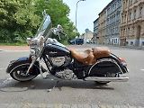 Sraz majitelů motocyklů značky Indian v Českých Budějovicích. Palackého náměstí.