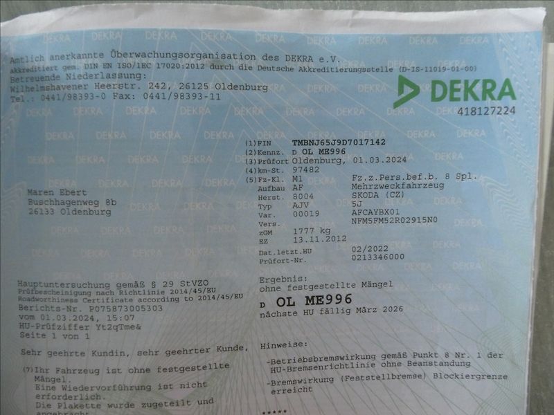 Škoda Roomster 1,6 TDi 66kW auto klima,servis - fotka 50 z 55