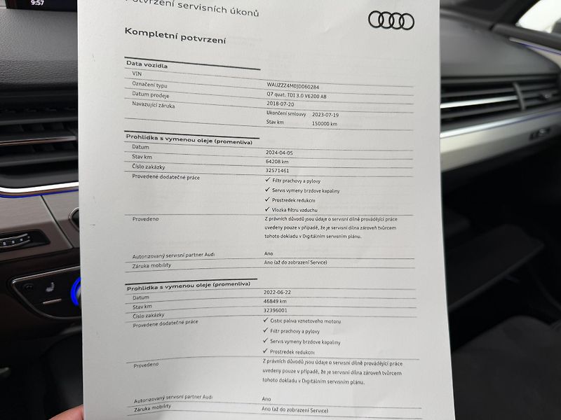 Audi Q7 3.0Tdi*200kw*CZ*DPH*S-Line* - fotka 41 z 47