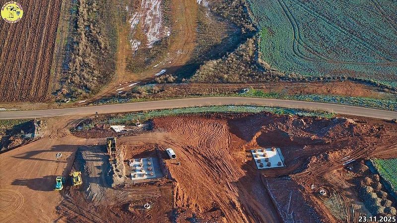 Staveniště dálnice D6 úseku Petrohrad - Lubenec. Foto: Jan Banán Svoboda