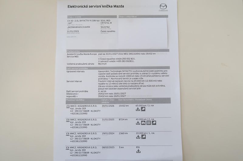 Mazda CX-30 2,0X 186k AT GT Plus, záruka - fotka 32 z 33