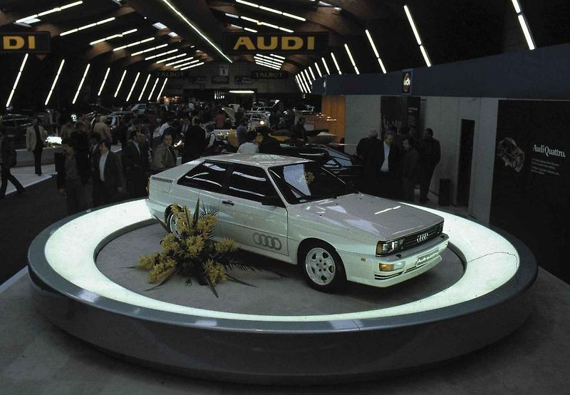 Řez vozem Audi Quattro
