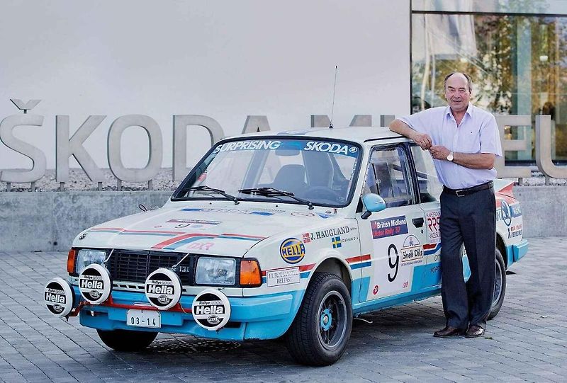 John Haugland byl mistrem ovládání rallyových škodovek se zadním pohonem.