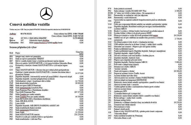 Mercedes-Benz GLS 450 d 4M MANUFAKTUR, - fotka 16 z 17