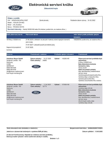 Ford Focus 2.0 EB ST-Line  manuál - fotka 48 z 50