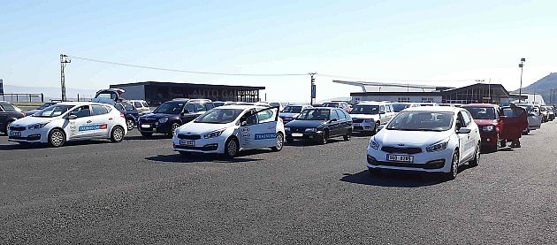 Druhá česká zastávka bude v areálu Autodromu Most na zdejším polygonu., zdroj: Deník/Edvard D. Beneš