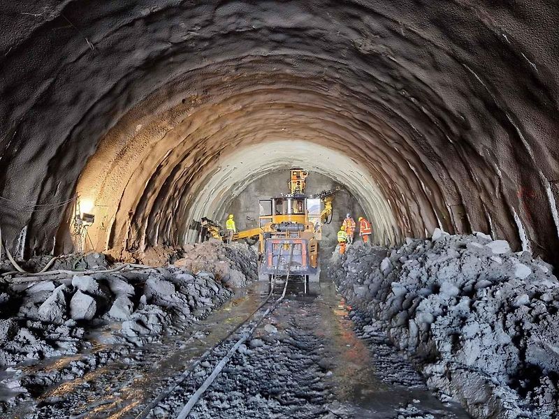 Tunel Homole na D35, leden 2025