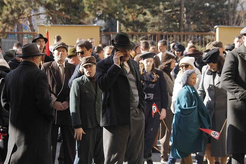 Na ulici třída Kapitána Jaroše v Brně se natáčel film Gerta Schnirch.