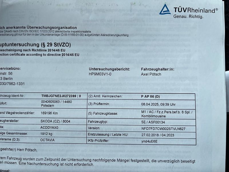 Škoda Octavia (2018) 1.6 TDi DSG WEBASTO rozvody - fotka 17 z 39
