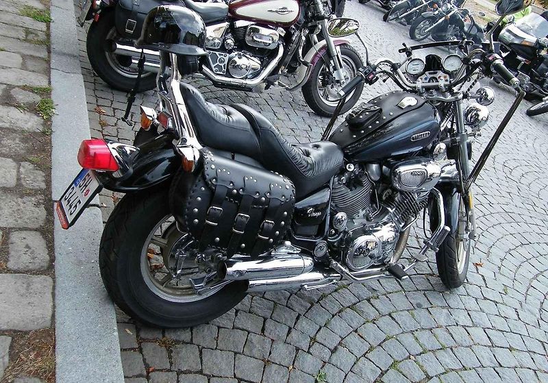 Japonské motocykly Yamaha Virago patřily mezi oblíbené. Na snímku je model XV1100.
