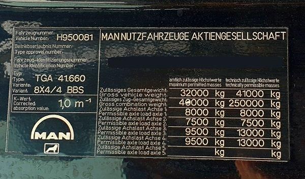 MAN (2005) TGA 250t tahač 8x4 hydr.!PERA - fotka 5 z 10