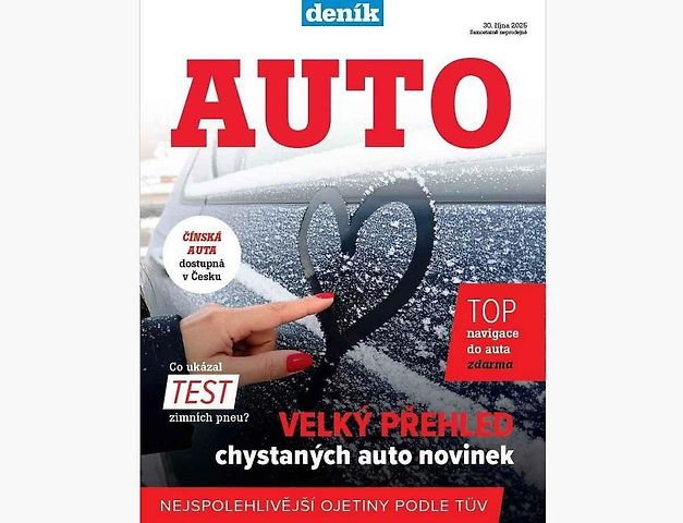 Titulní strana čtvrteční přílohy Auto.