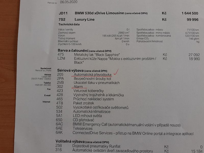 BMW Řada 5 (2019) 530d x Drive Luxury Line - fotka 37 z 48