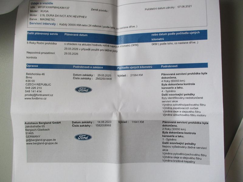 Ford Kuga 2.5 PHEV ST-LINE 29tkm! - fotka 48 z 50