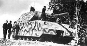 Konstruoval také tanky - třeba tento obří Maus