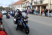 Z příjezdu spanilé jízdy motocyklů do Poděbrad.