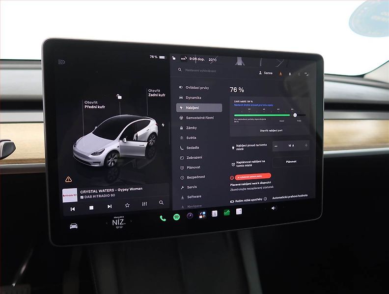 Tesla Model Y (2022) Long Range AWD 79kWh, SoH 93% - fotka 20 z 33