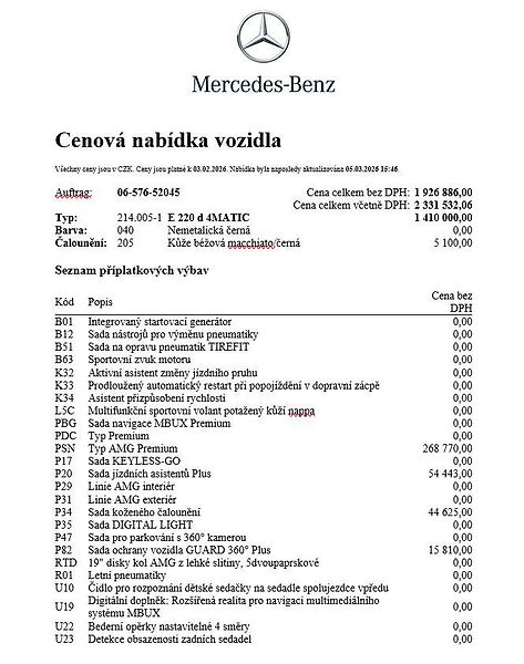 Mercedes-Benz Třídy E (2026) E 220 d 4MATIC - fotka 25 z 27
