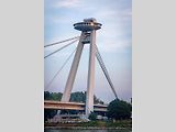 Most Slovenského národního povstání je dominantou Bratislavy. Vévodí mu restaurace na hlavici pylonu ve výšce 85 metrů, která dnes nese název UFO. Je spojená s vyhlídkovou plošinou, z níž je za dobré viditelnosti možné dohlédnout až sto kilometrů daleko.