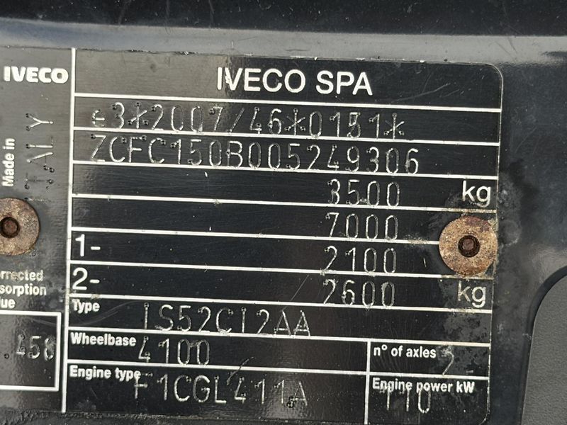 Iveco Daily (2018) 50C16 3.0TDi 4,6m x 2,25m - fotka 10 z 10
