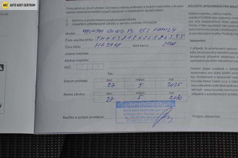 Hyundai i30 WG 1,5I MT SMART FAMILY NAVI - fotka 36 z 39